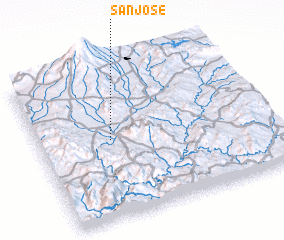 3d view of San José