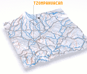 3d view of Tzompahuacán