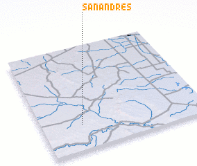 3d view of San Andrés