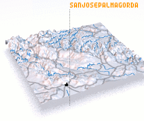 3d view of San José Palma Gorda