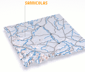 3d view of San Nicolás