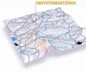 3d view of Santo Tomás Atzingo