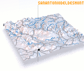 3d view of San Antonio del Desmonte