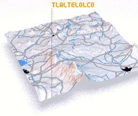 3d view of Tlaltelolco