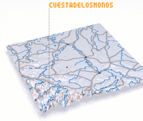 3d view of Cuesta de los Monos