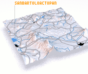 3d view of San Bartolo Actopan