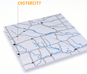 3d view of Custer City