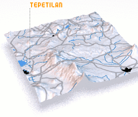 3d view of Tepetilán