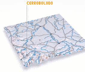 3d view of Cerro Boludo