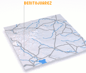 3d view of Benito Juárez