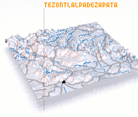 3d view of Tezontlalpa de Zapata