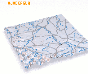 3d view of Ojo de Agua