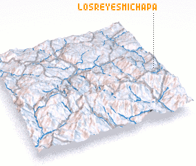 3d view of Los Reyes Michapa