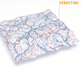 3d view of Sebastián