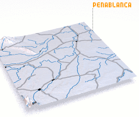 3d view of Peña Blanca