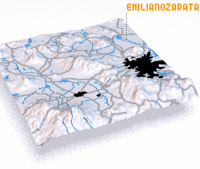 3d view of Emiliano Zapata