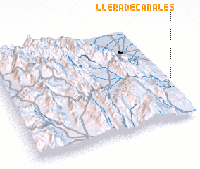 3d view of Llera de Canales