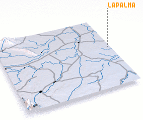 3d view of La Palma