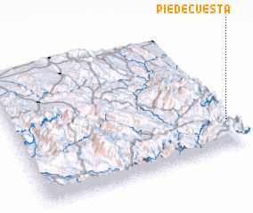 3d view of Pie de Cuesta