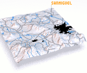 3d view of San Miguel