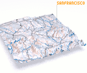 3d view of San Francisco