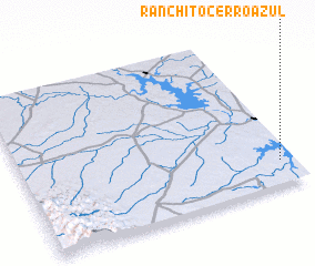 3d view of Ranchito Cerro Azul