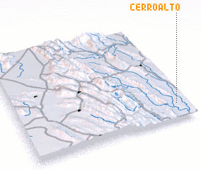 3d view of Cerro Alto