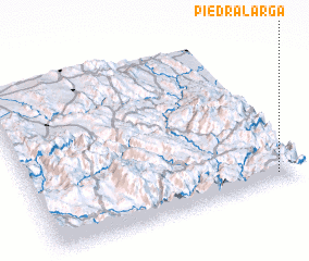 3d view of Piedra Larga