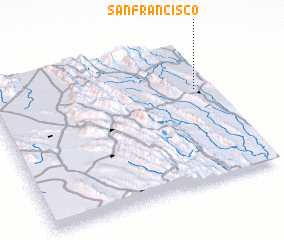 3d view of San Francisco