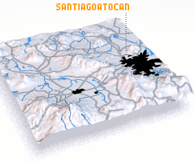 3d view of Santiago Atocan