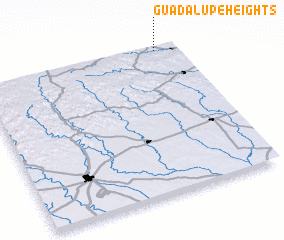 3d view of Guadalupe Heights