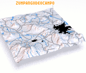 3d view of Zumpango de Ocampo