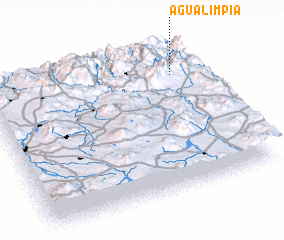 3d view of Agua Limpia