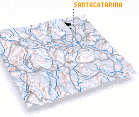 3d view of Santa Catarina