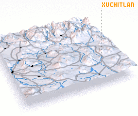 3d view of Xuchitlán