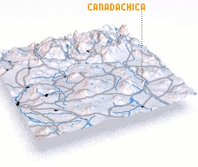 3d view of Cañada Chica