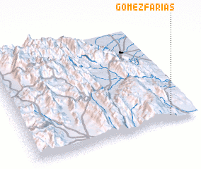 3d view of Gómez Farías