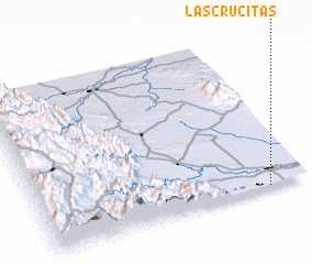 3d view of Las Crucitas