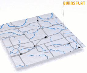 3d view of Burns Flat