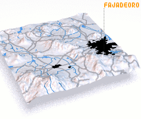 3d view of Faja de Oro