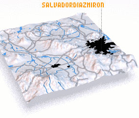 3d view of Salvador Díaz Mirón