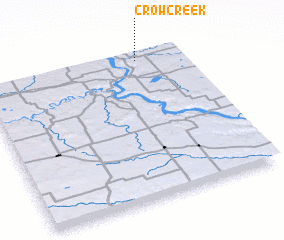 3d view of Crow Creek