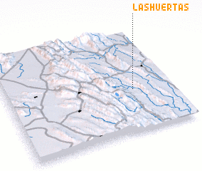 3d view of Las Huertas