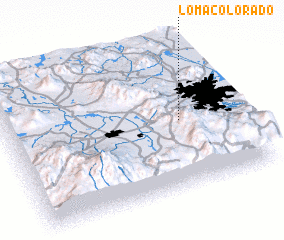 3d view of Loma Colorado