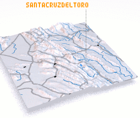 3d view of Santa Cruz del Toro