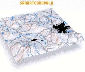 3d view of San Mateo Nopala