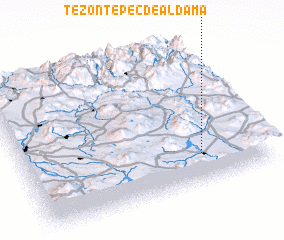 3d view of Tezontepec de Aldama