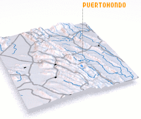 3d view of Puerto Hondo