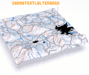 3d view of San Mateo Tlaltenango