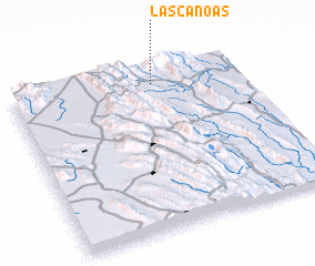 3d view of Las Canoas